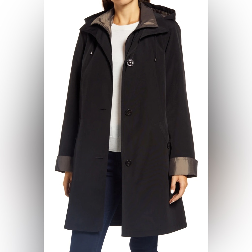 Galley water resistant hooded rain jacket size large